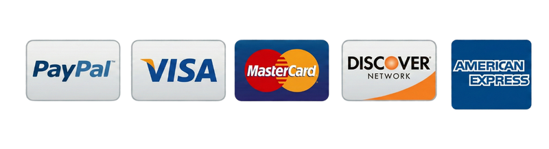 We accept Visa, MasterCard, and more
